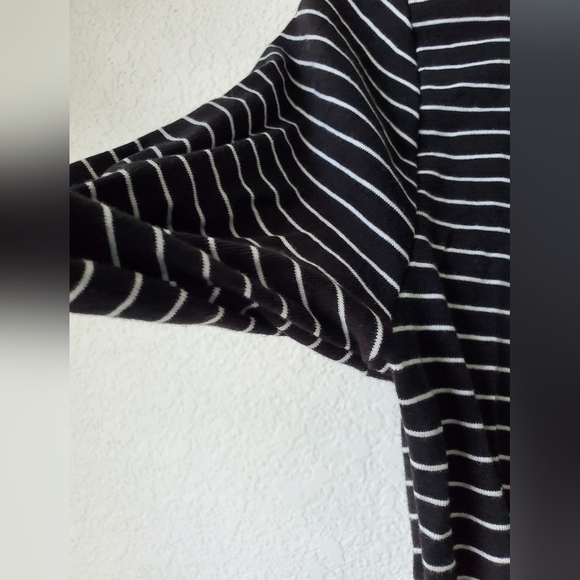 J.crew Factory striped mockneck ribbed top size M - Picture 7 of 14